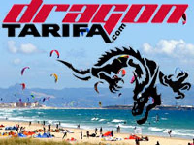 Kitová a windsurfingová škola, Dragon Tarifa, ?panelsko – náhled webu
