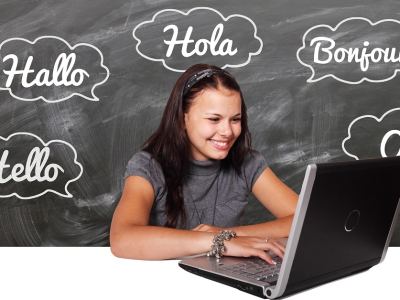 Prekladač viet – náhled webu