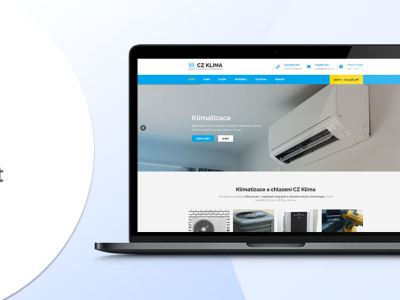 Klimatizace a chlazení Stiak – náhled webu