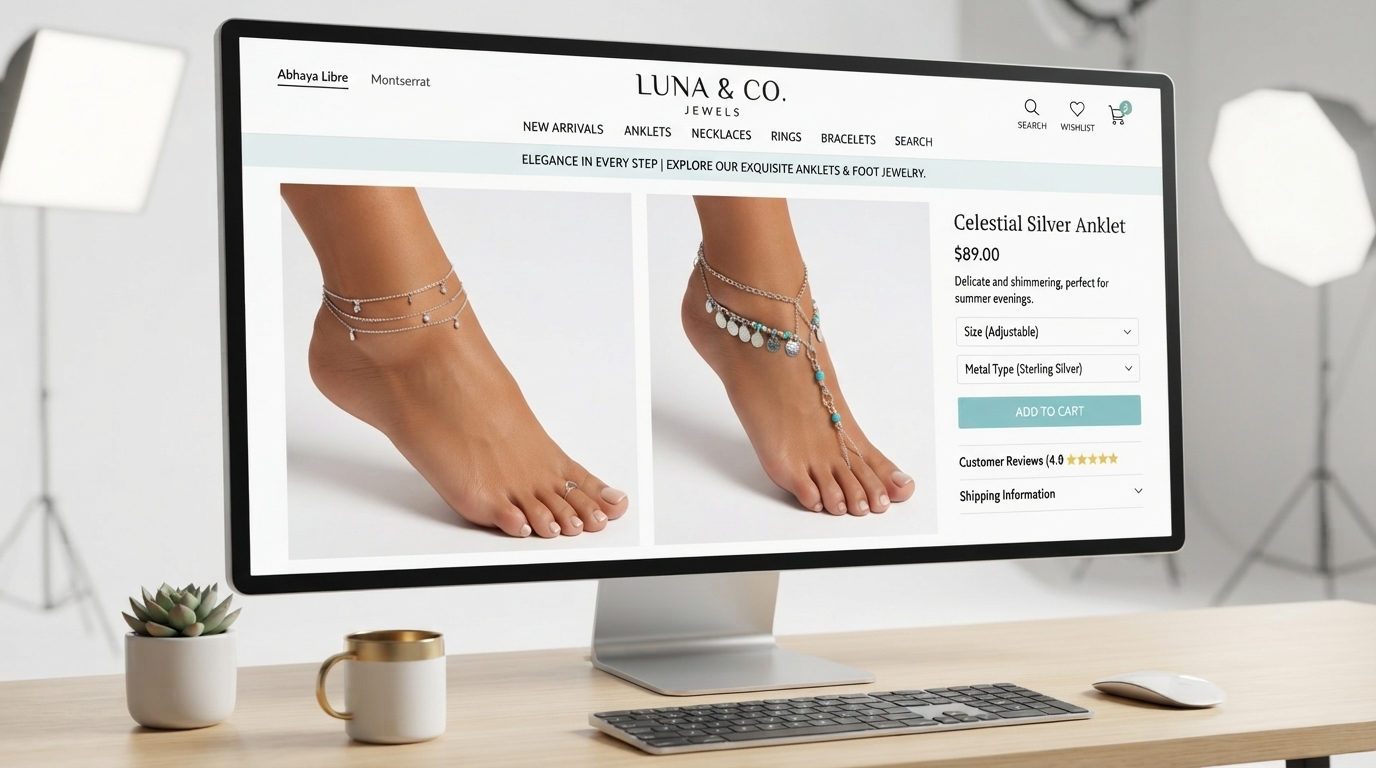 Jak vybudovat úspěšný e-shop se šperky na nohy