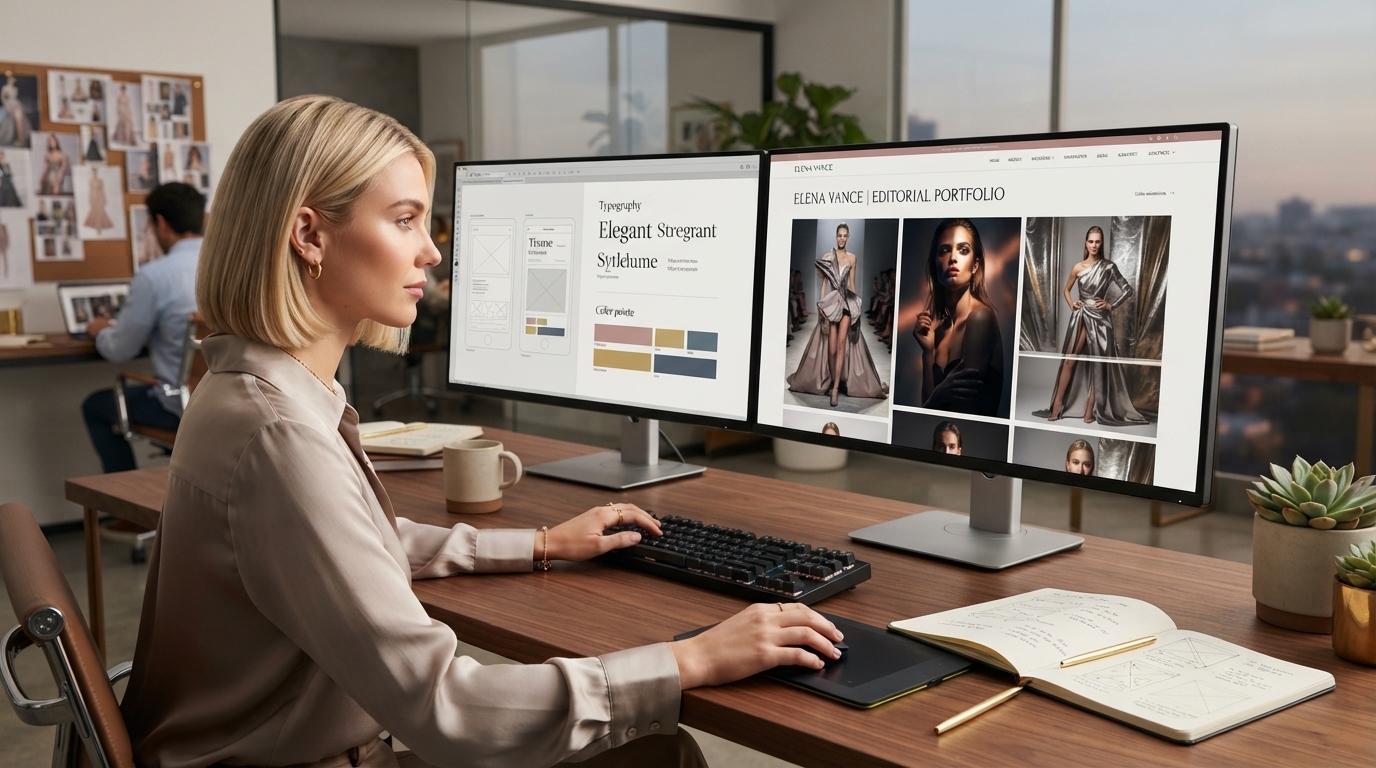 Tvorba webu pro modelingovou agenturu – UX a vizuální prezentace